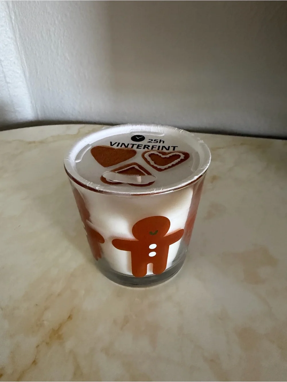 NWT IKEA VINTERFINT Gingerbread Scented Candle in Glass (25 Hour)